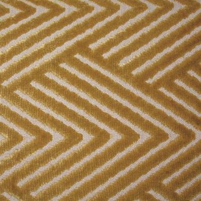 The Rug Seller Vesper Geometric Cushion in Yellow Antique Gold43x43cm