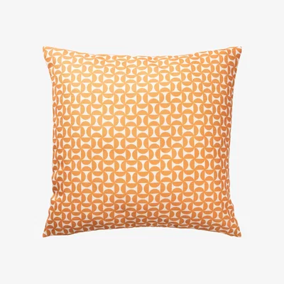 The Rug Seller Forma Geometric Indoor Outdoor Cushion By Scion in Paprika Orange
