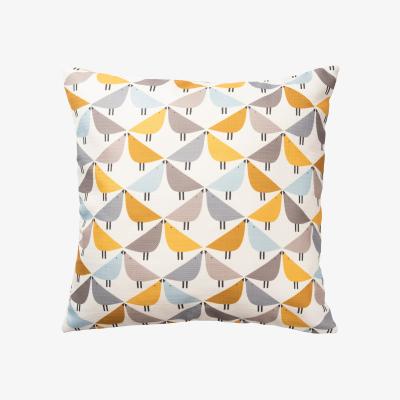 The Rug Seller Lintu Bird Indoor Outdoor Cushion By Scion in Dandelion Yellow