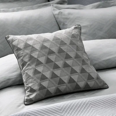 The Rug Seller Etre Cushion by Helena Springfield in Silver Grey50x50cm