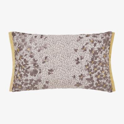 The Rug Seller Anise Floral Cushion By Helena Springfield in Charcoal Grey