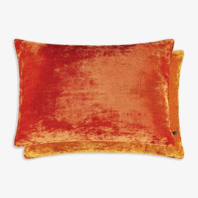 The Rug Seller Danny Cushion by William Yeoward in Tobacco Blood Orange&nbsp;60x40cm