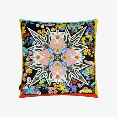 The Rug Seller Christian Lacroix Flowers Galaxy Cushion in Multicolore