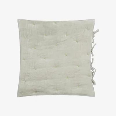 The Rug Seller Designers Guild Sevanti Rectangular Quilted Cushion in Dove