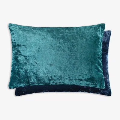 The Rug Seller Danny Cushion by William Yeoward in Peacock French Navy60x40cm