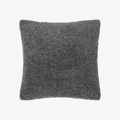 The Rug Seller Merelle Faux Fur Cushion By Designers Guild in Graphite Grey