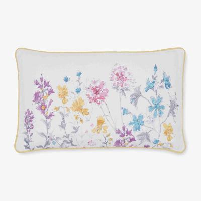 The Rug Seller Wild Meadow Floral Cushion by Laura Ashley in Multi&nbsp;30x50cm