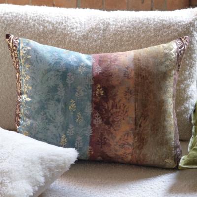 The Rug Seller Kasavu Striped Cushion By Designers Guild in Natural