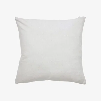 The Rug Seller Circle Logo Embellished Cushion by DKNY in Silver Grey&nbsp;45x45cm