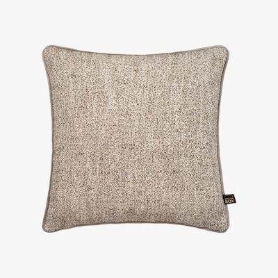 The Rug Seller Leah Rustic Two Toned Cushion in Natural Brown&nbsp;58x58cm