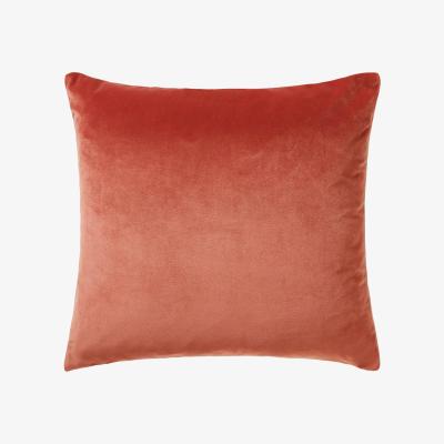 The Rug Seller Bellini Velvet Cushion in Peach Orange58x58cm
