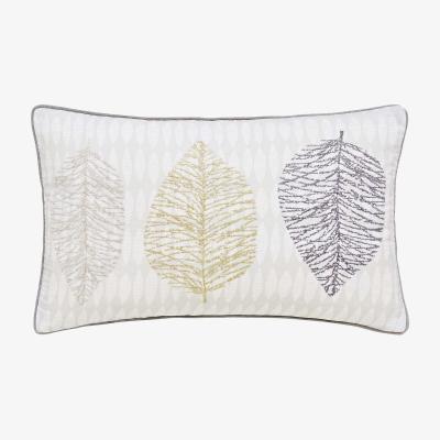 The Rug Seller Unna Leaf Cushion by Helena Springfield in Chartreuse