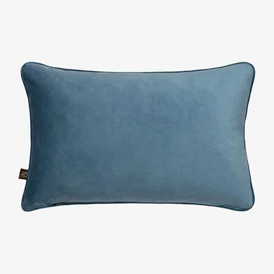 The Rug Seller Avianna Abstract Bolster Cushion in Blue Cloud Blue35x50cm