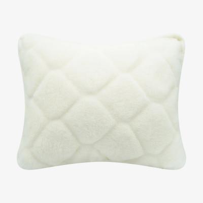 The Rug Seller Ranwell Cashmere Wool Cushion in Natural White50x60cm