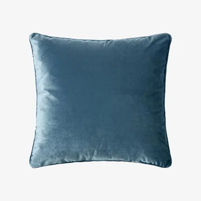 The Rug Seller Bellini Velvet Cushion in Blue&nbsp;58x58cm
