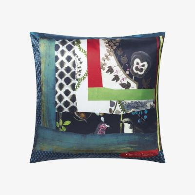 The Rug Seller Christian Lacroix Pansy Patch Cushion in Crepuscule