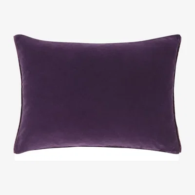 The Rug Seller Designers Guild Cassia Plain Cushion in Aubergine & Magenta&nbsp;60x45cm