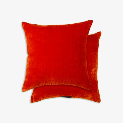 The Rug Seller Paddy Cushion by William Yeoward in Blood Orange