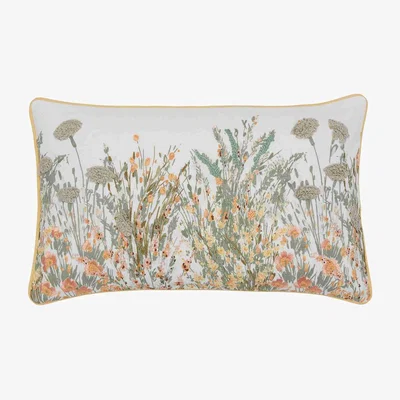 The Rug Seller Harvest Floral Cushion by Laura Ashley in Ochre Yellow&nbsp;30x50cm