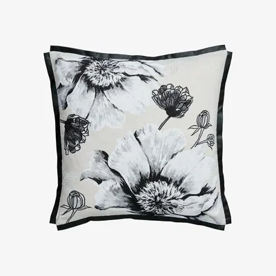 The Rug Seller Fresh Start Floral Cushion by Ted Baker in White