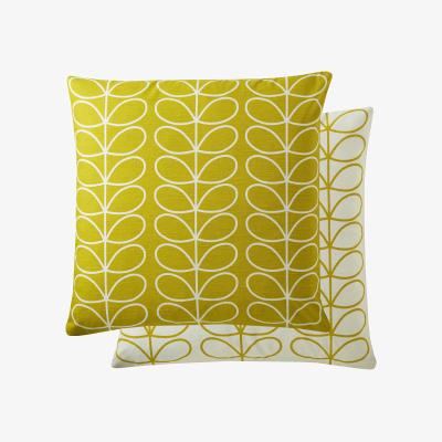 The Rug Seller Small Linear Stem Cushion in Sunflower by Orla Kiely