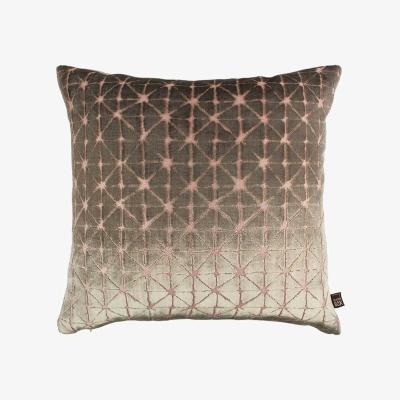 The Rug Seller Jasper Geometric Cushion in Blush Mink