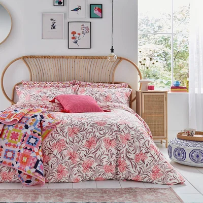The Rug Seller Garland Floral Cotton Bedding Set by Joules in Multi&nbsp;220x260cm