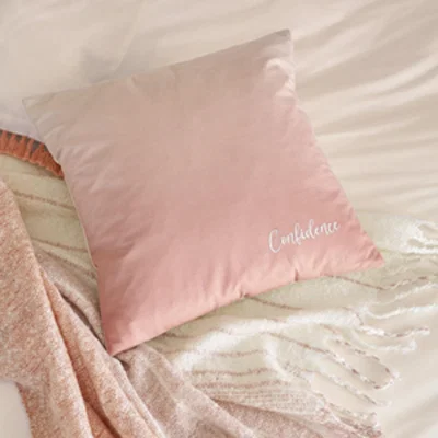 The Rug Seller Confidence Ombre Cushion by Katie Piper in Grapefruit Pink&nbsp;45x45cm