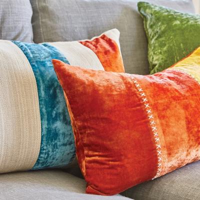 The Rug Seller Nikita Cushion by William Yeoward in Orange Sky