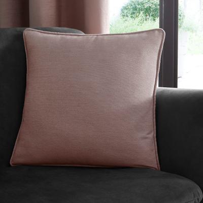 The Rug Seller Arezzo Plain Cushion By Clarke And Clarke in Blush Pink