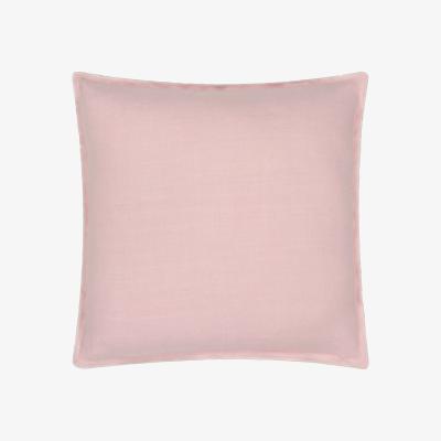 The Rug Seller Designers Guild Brera Lino Plain Reversible Cushion in Blossom Pink and Pearl White