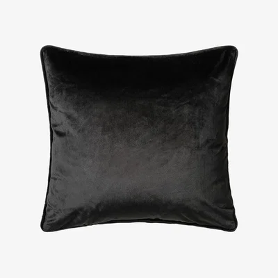 The Rug Seller Bellini Velvet Cushion in Black58x58cm