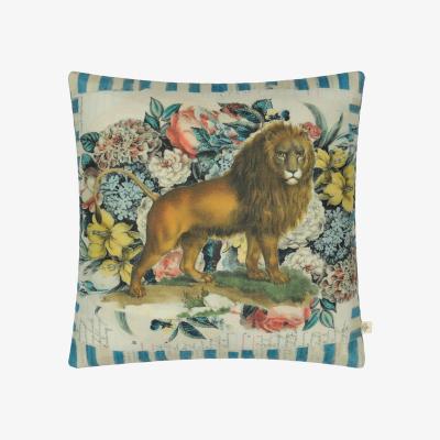 The Rug Seller Manes Cushion in Delft by John Derian Multi