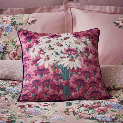The Rug Seller Mirfield Cushion by Laura Ashley in Mulberry Purple&nbsp;45x45cm