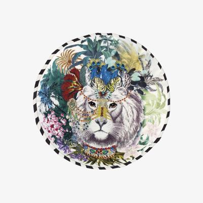 The Rug Seller Christian Lacroix Jungle King Cushion in Opiat