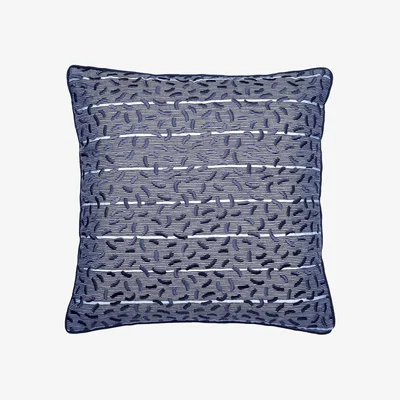 The Rug Seller Cosmo Breakfast Cushion by Helena Springfield in Navy Blue
