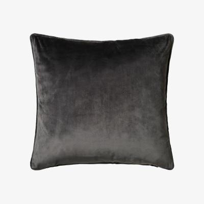 The Rug Seller Bellini Velvet Cushion in Charcoal Grey58x58cm