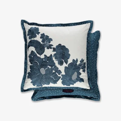 The Rug Seller Bronwen Cushion by William Yeoward in Indigo