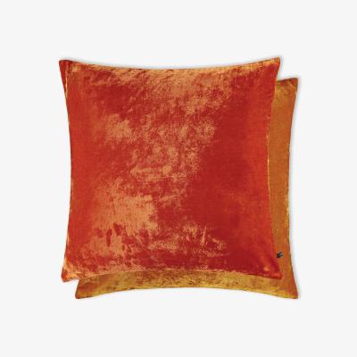 The Rug Seller Kenny Cushion by William Yeoward in Tobacco Blood Orange&nbsp;60x60cm