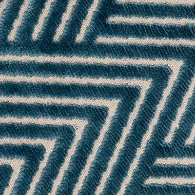 The Rug Seller Vesper Geometric Cushion in Blue43x43cm