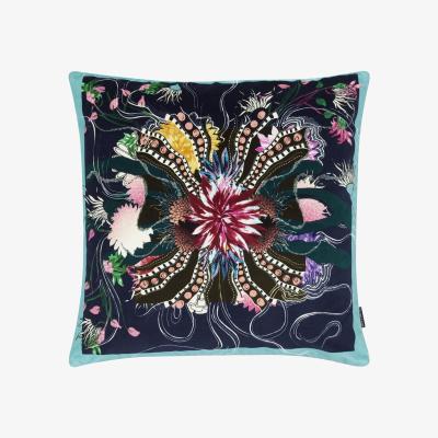 The Rug Seller Christian Lacroix Ocean Blooms Cushion in Ruisseau