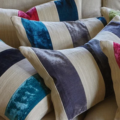 The Rug Seller Nikita Cushion by William Yeoward in Midnight