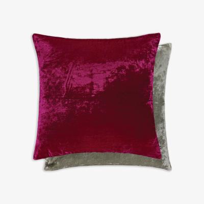 The Rug Seller Kenny Cushion by William Yeoward in Fuchsia Slate Grey60x60cm