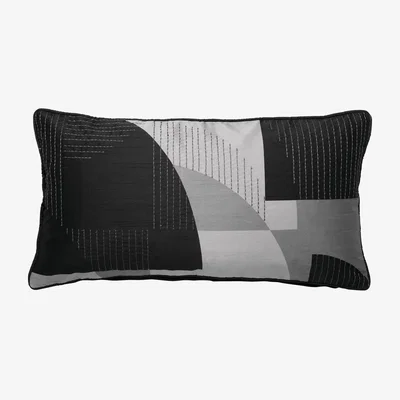 The Rug Seller Mackintosh Cushion by Helena Springfield in Graphite Grey60x35cm