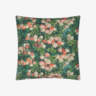 The Rug Seller Love Forest Floral Cushion in Forest by John Derian Multi
