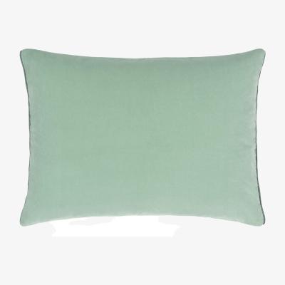 The Rug Seller Designers Guild Cassia Plain Cushion in Celadon & Mist Blue