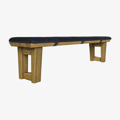 Sofa.com Aspen Large Dining Bench Cushion in Mercury Cashmere Velvet