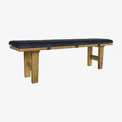Sofa.com Kingsley Dining Bench Cushion in Mercury Cashmere Velvet