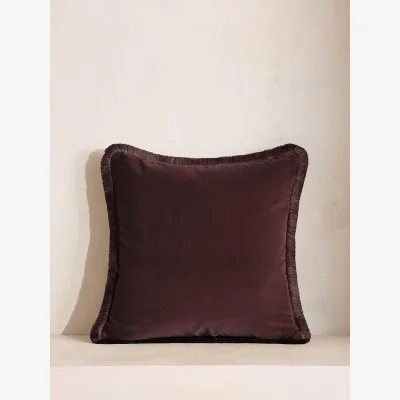 Soho Home Margeaux Square Cushion, Aubergine