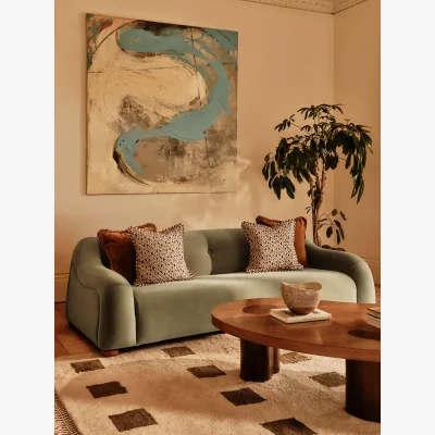 Soho Home Margeaux Square Cushion, Cinnamon